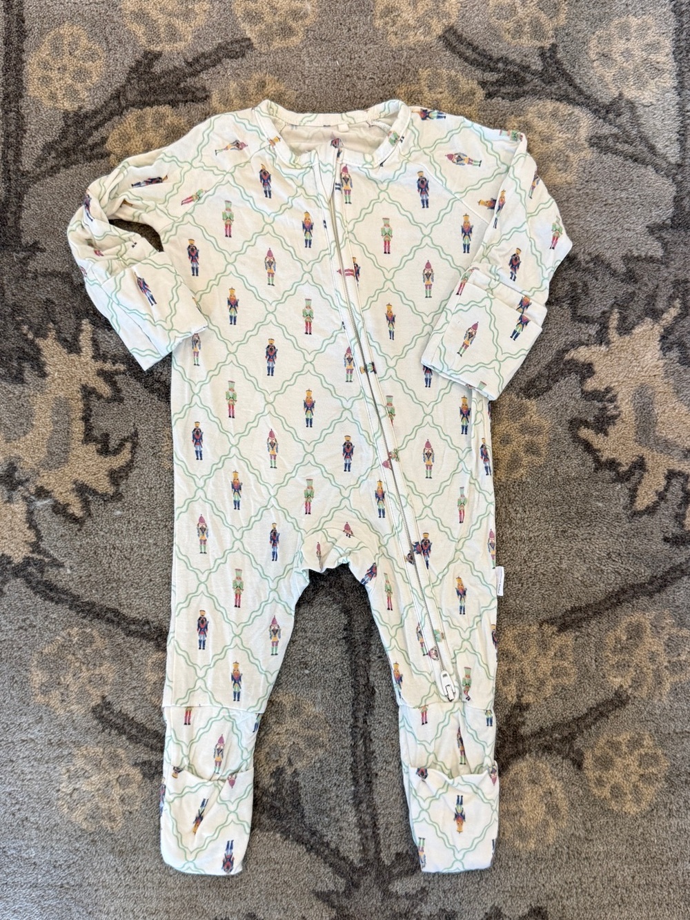 Uptown Baby Nutcracker Bamboo Convertible Pajamas | Newborn
